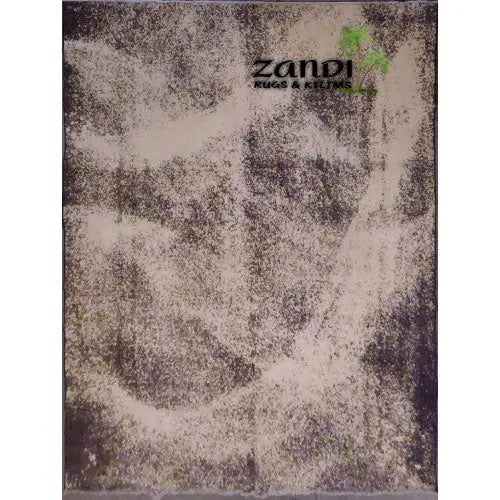 One Of The Kind Hand Knotted Persian Modern Rug 10'7"X7'7" zandirugs